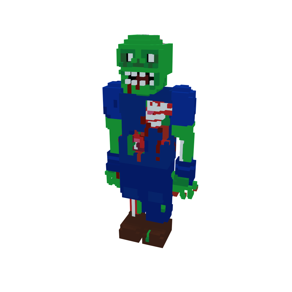 Zombie facing left from viewer